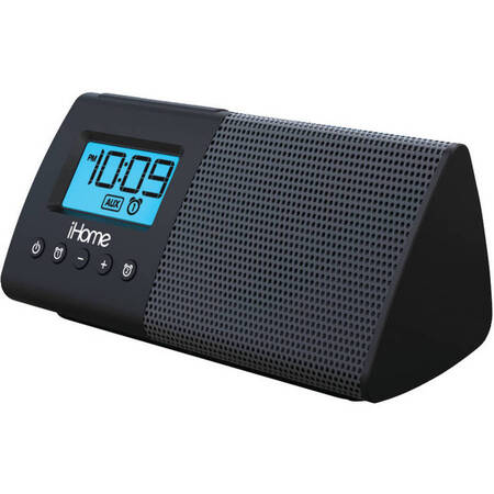 美国直邮 ihome ihm46bc便携式usb充电双闹钟扬声器系统