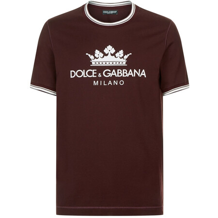 杜嘉·班纳/d&g男装 28024 皇冠型徽标t恤 multi 50 (意大利码)