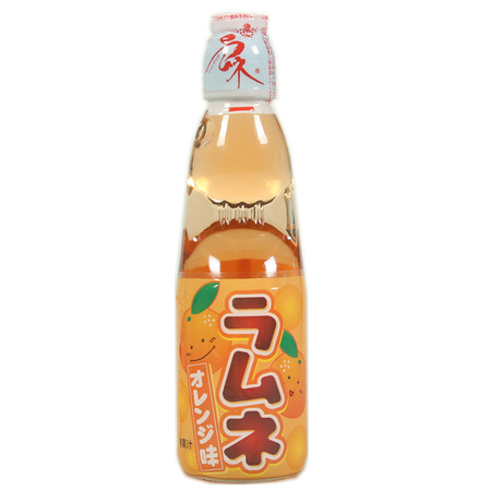 日本哈达 弹珠波子汽水 碳酸饮料 柑橘味 200ml