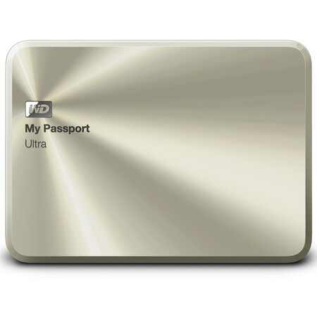 
                                西部数据（WD）My Passport Ultra周年纪念版USB3.0 2TB 超便携移动硬盘 （金色）WDBEZW0020BCG            