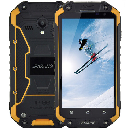 JEASUNG X8 联通3G/移动 三防智能手机 免费对讲  双卡双待 黄色八核版