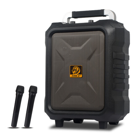 狮乐(shile) sl-2015户外便携式蓝牙音响 usb fm 广场舞拉杆音响 8