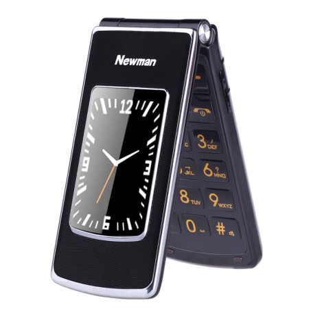 
                                        纽曼（Newman） V9 移动/联通2G  翻盖老人手机 黑金                