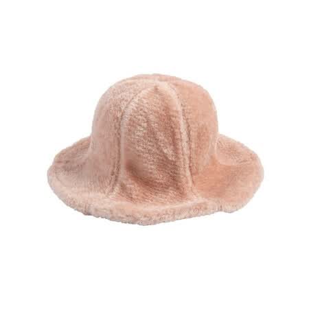 stylenanda官方 圆顶绒感拼接六角瓦楞帽 粉色 均码【图片 价格 品牌