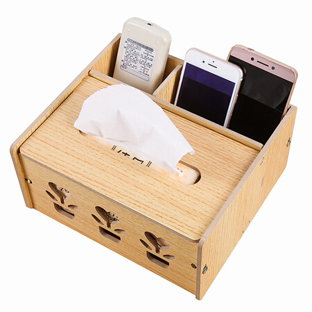信发tn M630 信发trnfa Tn M630 环保木质diy创意多功能纸巾盒抽纸盒杂物整理盒客厅桌面欧式遥控器收纳盒 行情报价价格评测 京东