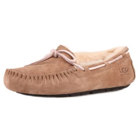 ugg 女士皮毛一体豆豆鞋5612 茶色tab 7号/38码
