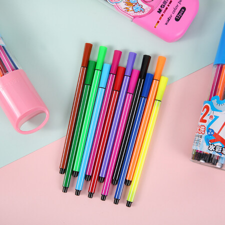 再特价:晨光(m&g)fcp90136米菲细杆 可水洗 水彩笔绘画笔12色/盒