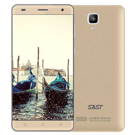 先科sa8标准版 电信移动联通全网通4g智能手机 双卡双待 荣耀金