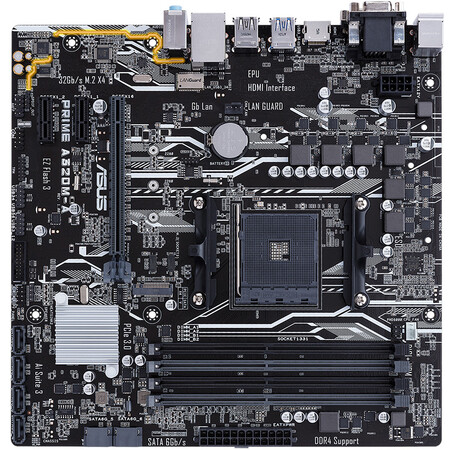 华硕(asus)prime a320m-a 主板 (amd a320/socket am4)