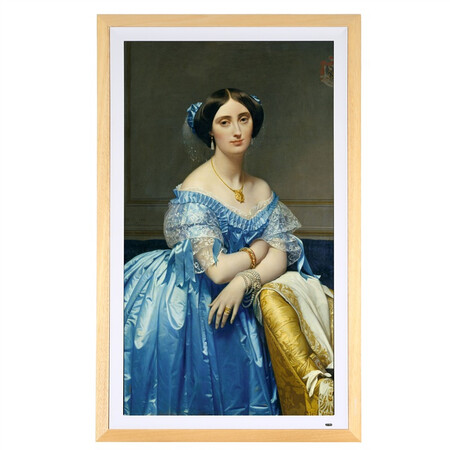 京东方(boe)画屏 32英寸 数字艺术馆 白木框 显示器/智能画框/数码