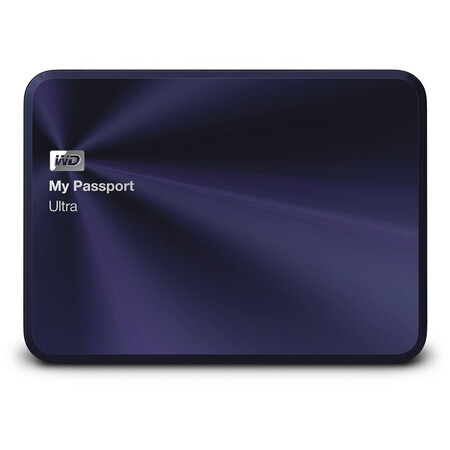 
                                        西部数据（WD）My Passport Ultra 金属版USB3.0 1TB 超便携移动硬盘 （宝石蓝）WDBTYH0010BBA                