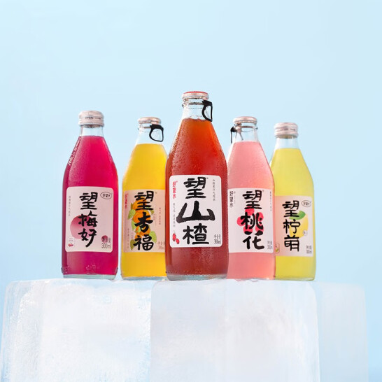 PLUS会员，好望水 全家福果汁气泡水  300ml*5瓶/箱*2件