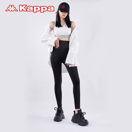 kappa 23春新品外穿高腰收腹芭比裤紧身鲨鱼裤 KP3L03 两色