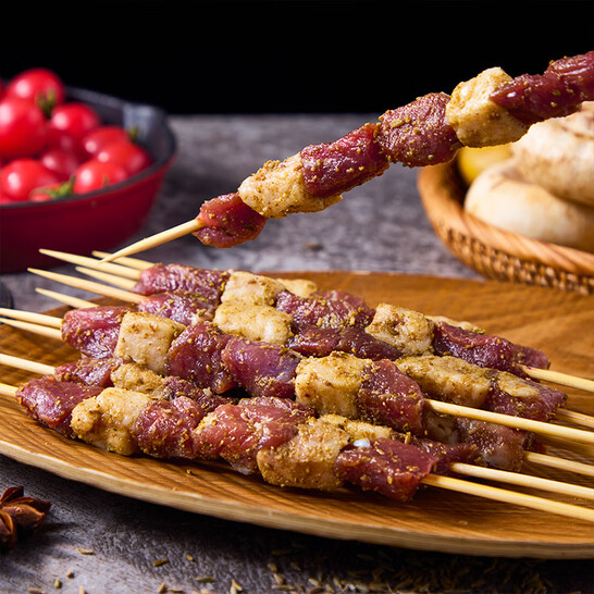鲜京采 内蒙古孜然羊肉串 1kg （50串） 59元包邮 值值值-买手聚集的地方
