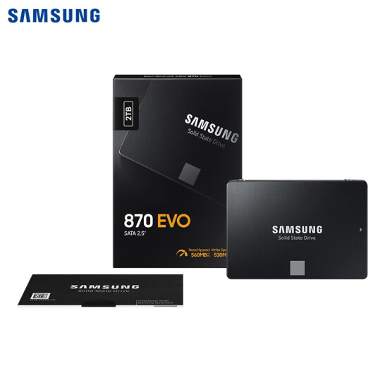 SAMSUNG 三星 870 EVO SATA3.0 2.5英寸SSD固态硬盘 2TB