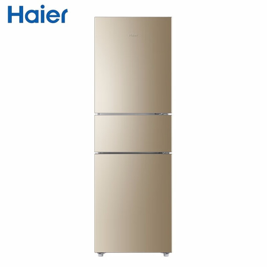 Haier/海尔冰箱双门小冰箱家用风冷无霜/节能直冷小型迷你二门家电超薄电冰箱216升三开门风冷无霜冰箱216WMPT