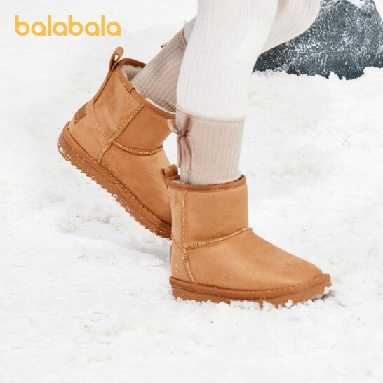 巴拉巴拉 冬季儿童雪地靴（21~40码）多色