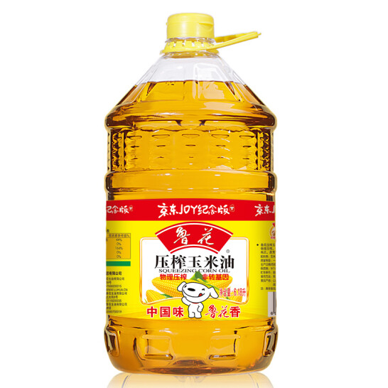 鲁花 非转基因物理压榨玉米油 6.18L