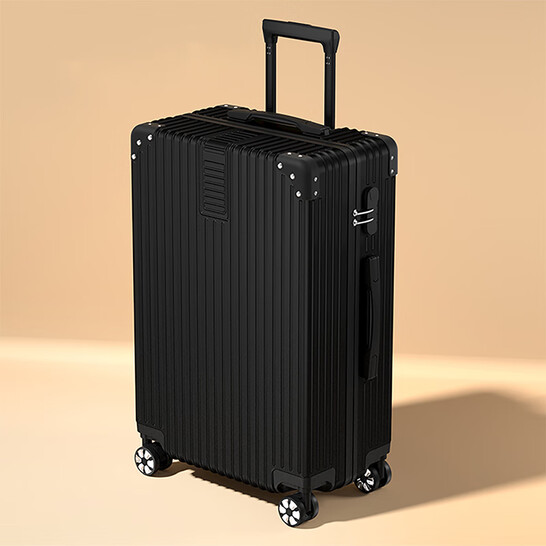 卡帝乐鳄鱼（CARTELO）行李箱男直角飞机拉杆箱拉链大容量密码旅行登机皮箱子