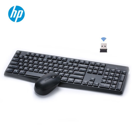 惠普（HP）CS10无线键盘鼠标套装笔记本台式电脑通用办公无线键鼠套装鼠标键盘无线自动休眠套装黑色