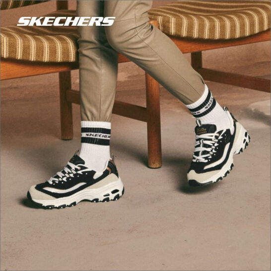 Skechers 斯凯奇 D'lites系列 情侣款复古老爹鞋 66666228