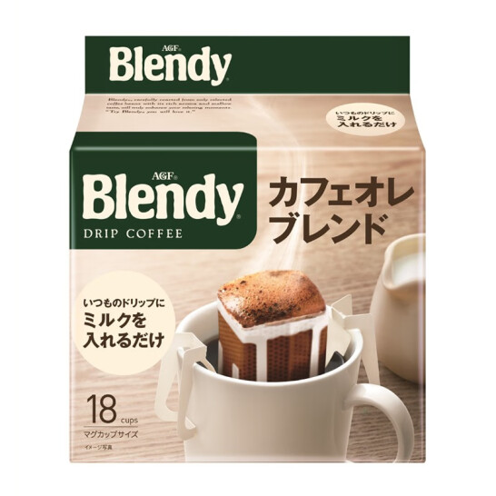 日本进口，AGF Blendy 挂耳咖啡 7g*18袋*4件