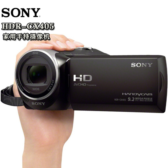 索尼（SONY）HDR-CX405 高清数码摄像机 手持DV机 家用办公教学小型摄影机 录像机 索尼CX405官方标配