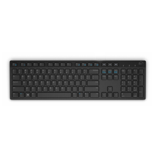 戴尔（DELL）有线键盘鼠标套装笔记本电脑办公USB巧克力键鼠套装套件KB216+MS116黑色