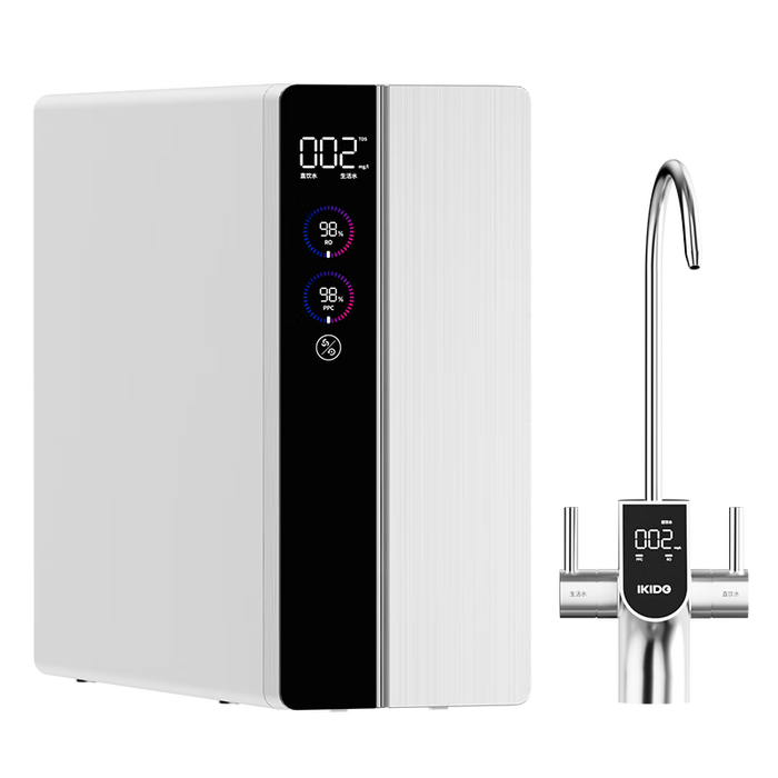 易开得家用净水器厨下式 银龙1200G 反渗透直饮机家用水龙头过滤器净水机家用一体机 SR-1200