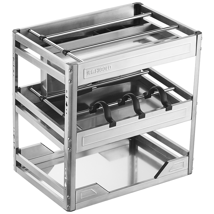 2025年橱柜拉篮怎么选？这5款高承重耐用，整理厨房再也不乱-图片1