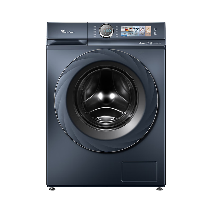 小天鹅(LittleSwan)滚筒洗衣机全自动【小蓝鲸TG100V88PLUS】超薄全嵌 本色蓝氧特渍净 护色水魔方 1.1洗净比 10公斤