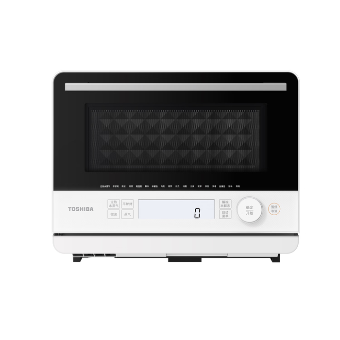 东芝（TOSHIBA）ER-T210ACNW小小茶迷你微蒸烤一体机小型家用微波炉蒸烤箱专业平炉烤过热水蒸气白色20L