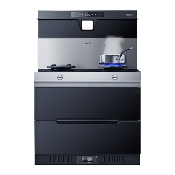 华帝集成灶消毒柜 集成一体灶 挥手智控 20m³吸力+5.0kW火力 一键智清洗  烟机灶具套装 i3028G天然气