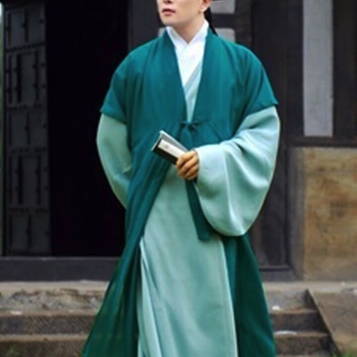 古装书生服装古代民族演出服唐装汉服男式中国风秀才装成人演出服【图片 价格 品牌 报价】-京东