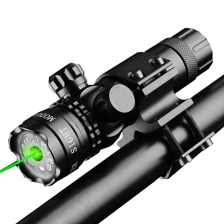 拓走 95激光瞄准器 夜间射J训练瞄准检查镜 上下左右可调 含万能管夹 绿色激光