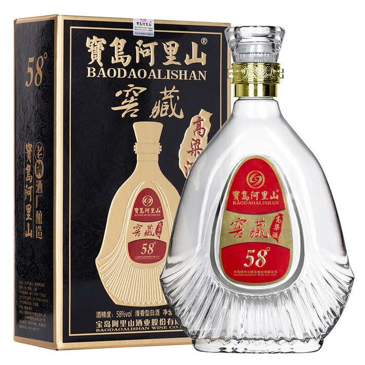 寳岛阿里山 58度 白酒 纯粮酒 高粱酒 礼盒酒  清香型 ...