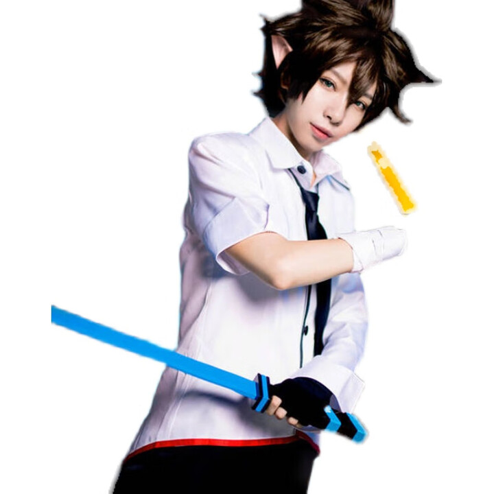 漫展凹凸世界安迷修cosplay万圣节演出服表演服 衣服套装 假发送耳朵