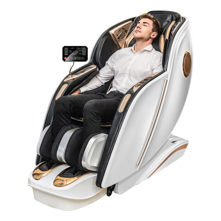 艾思博 v8高端多功能按摩椅全自动豪华太空舱家用全身sl导轨 白色