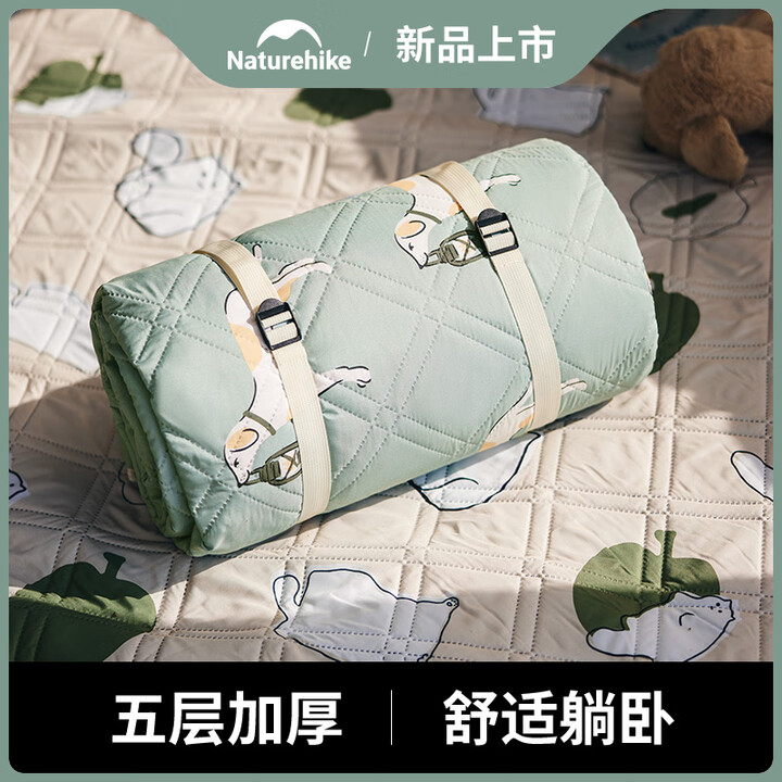挪客Naturehike超声波野餐垫加厚防水户外露营防潮垫草坪隔脏地垫 探险伙伴/170*200cm