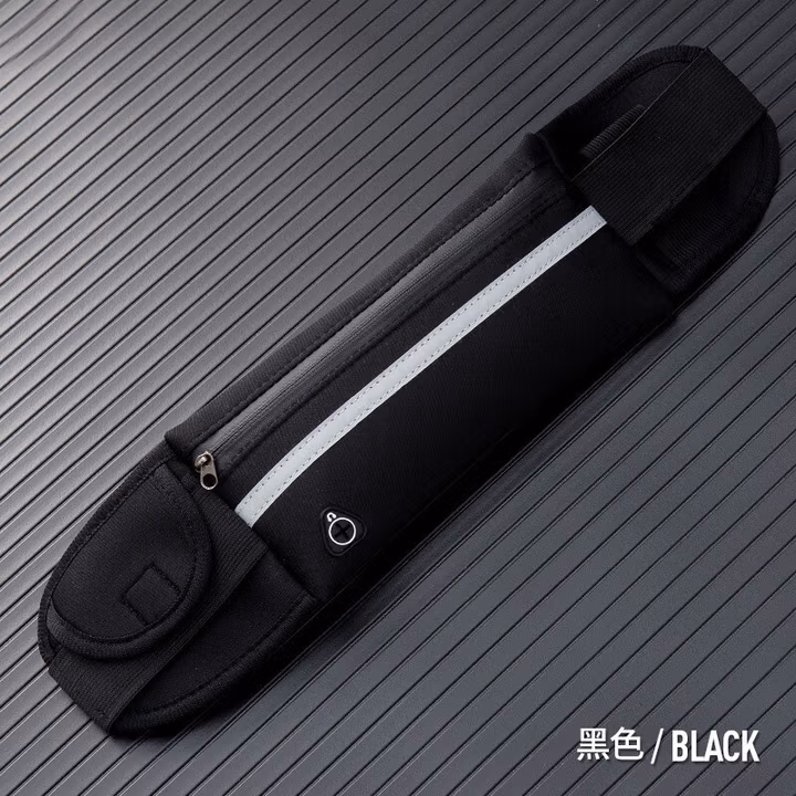 川代CD12川代 男女腰包大容量多功能收银钱包手机腰包耐磨户外运动腰包 黑色（【