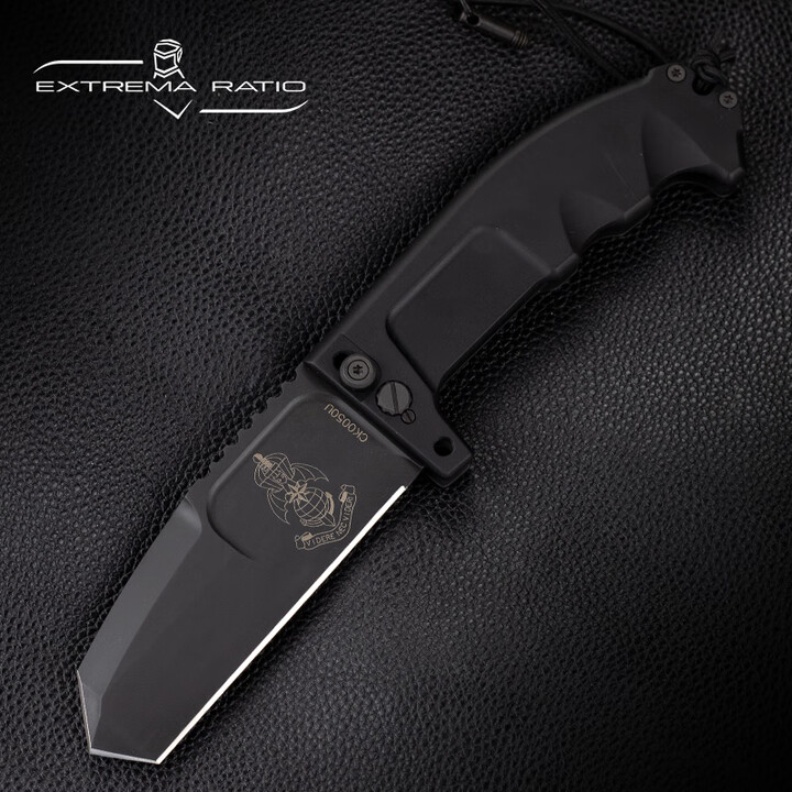 EXTREMA RATIO意大利进口极端武力RAO户外求生战术装备野营防身重型折叠刀锋利 0141/BLK