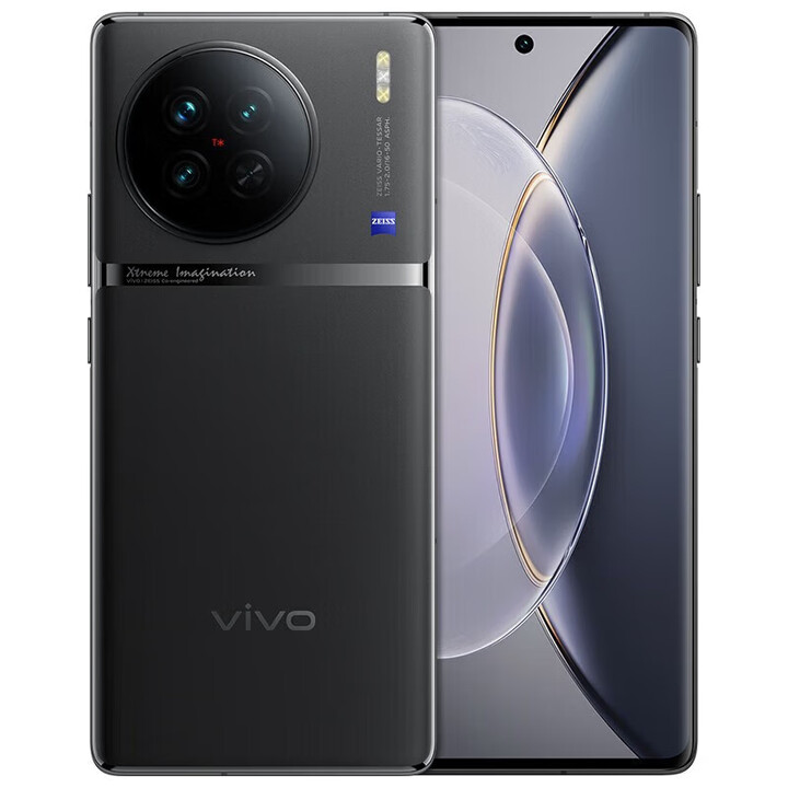 vivoX90/X90Pro 天玑9200处理 120W双芯闪充5G全网通 拍照自研芯片V2  VIVO X90 至黑 12GB+512GB 单机+第三方品牌快充+店保一年