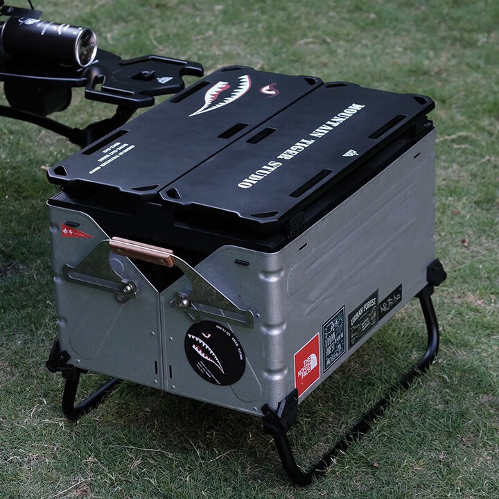 酷麦装备（PROVO）铝镁合金收纳箱开口箱 户外露营整理储物箱车尾箱 MTS定制 25L开口箱黑色盖板