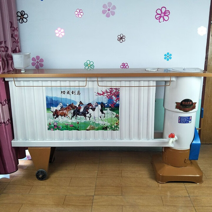 蜂窝炉 冬季节能家用采暖炉煤球煤炭升温加热室内无烟蜂窝煤暖气片取暖炉 土豪金子母心