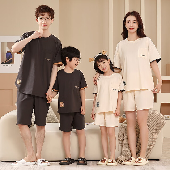 一家三口亲子装睡衣833  rj6665