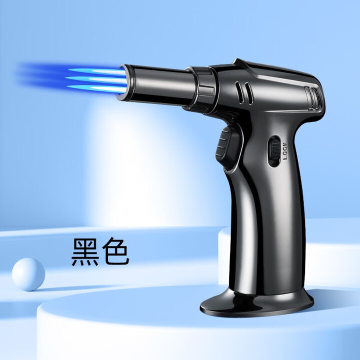 点火器三火喷枪直冲打火机雪茄防风点火枪户外厨房烧烤