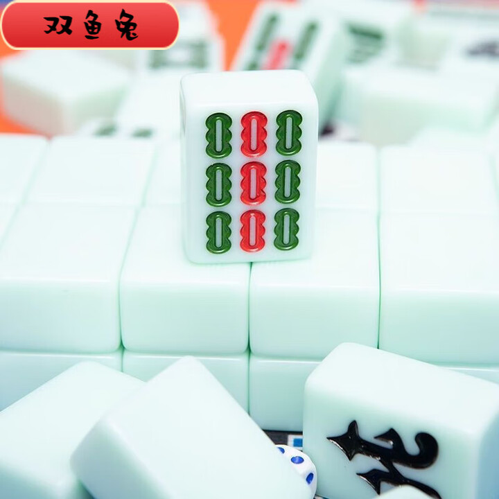 誉静玉石麻将手搓麻将牌家用仿玉石大号四川108广东136张麻将 翡翠绿 准一级48号136张【图片 价格 品牌 报价】-京东