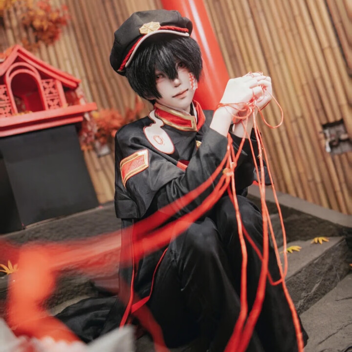 班达熊地缚少年花子君cos服周边柚木普二次元花子君cosplay服动漫展卡通 花子君全套服装+披风+帽子+假发 L(身高163-170)【图片 ...