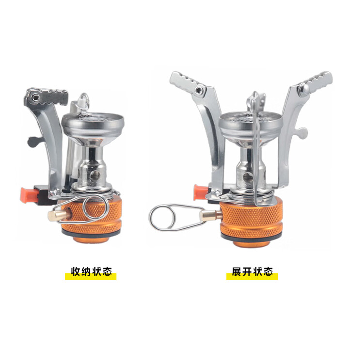 SURVEY NORTH 北部勘察户外便携式超小迷你炉头带电子打火野营野餐高山罐炉头炉具气炉子 迷你炉头+转换接头
