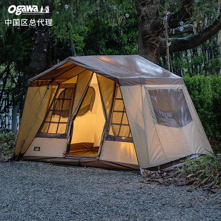OGAWA OUTDOOR EQUIPMENT PATHFINDER SINCE 1914日本小川Ogawa Owner Lodge Type52R户外家庭露营屋型帐篷 业主小屋52R型